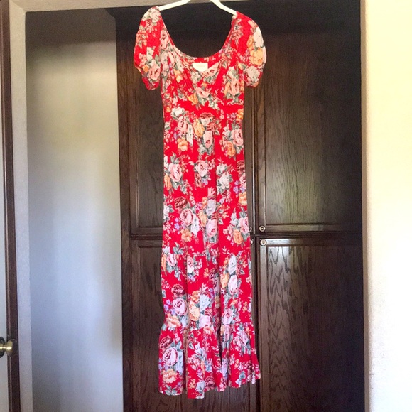 Auguste the label reverie red floral dress - Picture 6 of 7